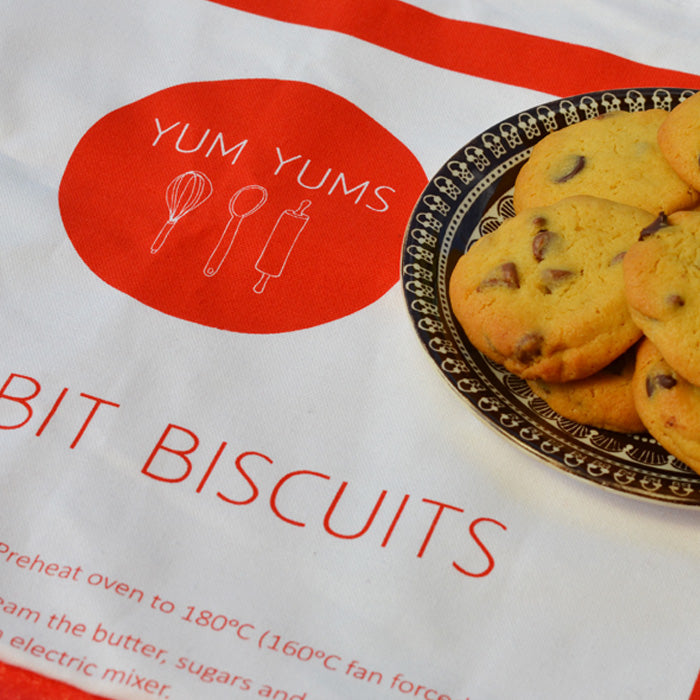Limited Edition Tea Towel - Choc Bit Biscuit Recipe